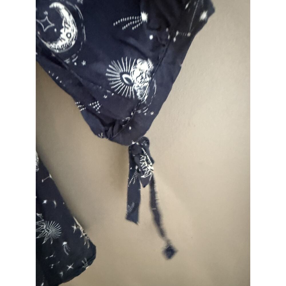 Bloomchic Celestial Tunic Blouse Size 18/20 Navy Boho Peasant Whimsigoth Witchy - Picture 8 of 8